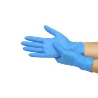 Перчатки нитриловые, р-р M, неопудрен., голуб., 100 пар/упак "SFM" 10 упак/кор ГЕРМАНИЯ