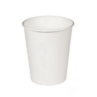 Стакан для холодных и горячих напитков, 0.3л, белый, картон