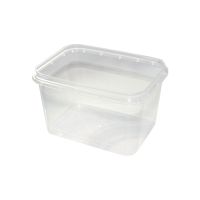 Контейнер под пресервы и мёд, 500мл, прямоугольная, 120х91х71мм, "банка", под прозрачная, контрольный замок, ПП