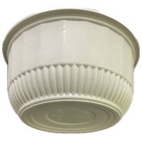 Тарелка одноразовая глубокая 500 мл, d135 мм, беж., кукурузный крахмал, 25 шт/упак 100 шт/кор РОССИЯ