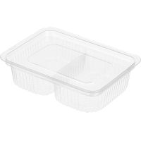 Соусник 250 мл 2-секц., 117х85х30 мм, без крышки, прозр., ОПС, 1080 шт/кор "Комус" 1 080 шт/упак РОССИЯ С-11С2 Д