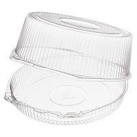 Упаковка для торта [неразъем.] d248хh114[d222хh107] мм, прозр., ОПС, 120 шт/кор "Комус" 120 шт/упак РОССИЯ Т-211 (Т)