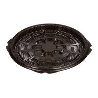 Дно для торта, круглое, внешн. d 224мм, h 17мм, внутр. d 180мм, h 11, коричневое, шипы, ПС