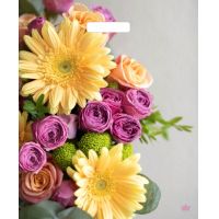 Пакет 380х450 мм, 60 мкм с проруб. ручками, диз. "Цветы для нее", ПВД, 50 шт/упак "Тикопластик" 500 шт/кор РОССИЯ н00229395 / ВУР55252