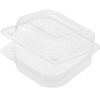 Упаковка д/выпечки, 0.25, квадратн., внеш. 121х119х60мм, внутр. 97х96х52мм, прозрачн., ОПС