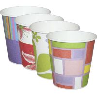 Стакан для холодного, горячего, объем 0.21л, дизайн в ассортименте