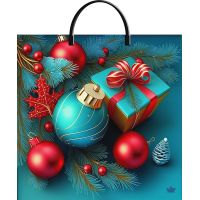 Пакет 360х370 мм, 100 мкм с пласт. ручками, диз. "Шарики Neo", ПВД, 10 шт/упак "Тикопластик" 100 шт/кор РОССИЯ н00246690