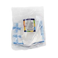 Набор одноразовой посуды "Поляна" [4 стак. 200 мл, ПП+4 тар. d205 мм, ПС+4 вил.+4 салф.+1 скат.] 15 упак/кор РОССИЯ