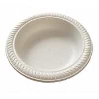 Тарелка одноразовая глубокая 500 мл, d180 мм, беж., кукурузный крахмал , 50 шт/упак 400 шт/кор РОССИЯ