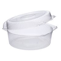 Упаковка для торта [неразъем.] d248хh114[d222хh107] мм, прозр., ОПС, 120 шт/кор "Комус" 120 шт/упак РОССИЯ Т-211