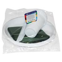 Набор одноразовой посуды для пикника [6 стак. 200 мл, ПП+6 тар. d205 мм, ПС+6 вил.+6 салф.] 15 упак/кор РОССИЯ 187011