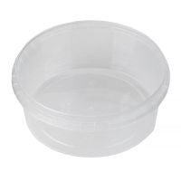 Контейнер для пресервов/мёда 385мл, "миска" d=122мм, d=114мм, h=50мм, прозрачный, контрольный замок, ПП