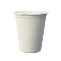 Стакан одноразовый 260 мл, бел., сах. тростник, 25 шт/упак "GREEN MYSTERY" 1 000 шт/кор КИТАЙ TM-C007