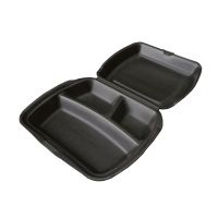Ланч-бокс 3 секции, 180х247х57мм, чёрный