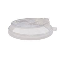 Крышка для стакана d90 мм с пробивным слотом и заглушкой, прозр., ПП, 50 шт/упак 1 000 шт/кор РОССИЯ