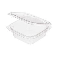 Контейнер 350 мл 1-секц. 137х132х45 мм, неразъем.крышка, прозр., ПЭТ, 500 шт/кор "Комус" 500 шт/упак РОССИЯ РКСП-350/11 (ОП) (ТТ)) ПЭТ