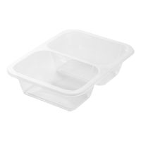 Контейнер под запайку 626[313+313] мл, 2-секц. 187х137х45 мм, прозр., ПП, 80 шт/упак "Upax-Unity" 480 шт/кор РОССИЯ 187_137_45 мм прозр 50/50