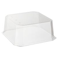 Упаковка для торта [крышка] 225х225х100[175х175х91] мм, прозр., ПЭТ, 180 шт/кор "Комус" 180 шт/упак РОССИЯ Т-017 К