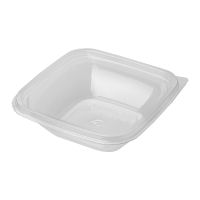 Контейнер квадратный 126х126х38мм, 250 мл, прозрачный