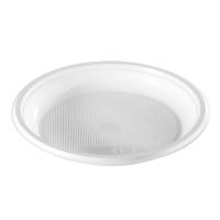 Тарелка одноразовая мелкая d165 мм, бел., ПП, 100 шт/упак 2 000 шт/кор РОССИЯ 230-0725