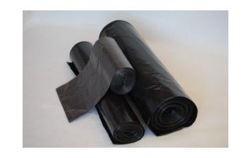 Мешок для мусора 120л (50+20)х110см ПВД черный 10 шт/рул. "Суперпрочный"