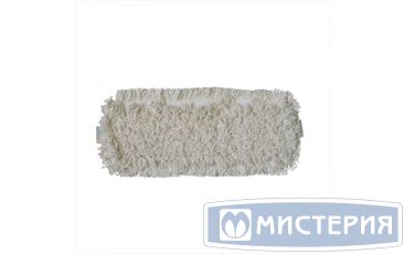 Моп плоский 400х140 мм, ухо+карман, бел., х/б "A-VM" 25 шт/кор РОССИЯ CN3035