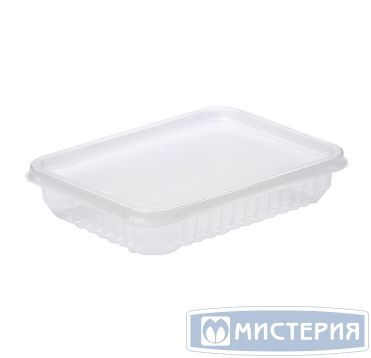 Контейнер 500 мл 1-секц. 179х132х37 мм, серия 179, без крышки, прозр., ПП, 50 шт/упак "ПолиЭр" 500 шт/кор РОССИЯ 179/500