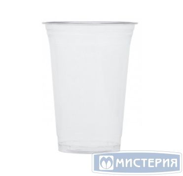 Одноразовый стакан для холодного, 0.4л, d 95мм, h 120мм, прозрачный, шейкер, ПЭТ