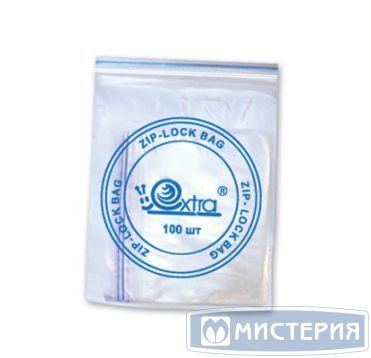 Пакет Zip-Lock 50х70 мм, прозр., ПВД, 100 шт/упак 300 упак/кор КИТАЙ 02020009