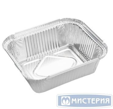 Форма алюминиевая 1-секц. 470 мл 144х119х40 мм, без крышки, алюм., 100 шт/упак 800 шт/кор РОССИЯ R47