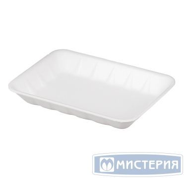 Лоток пищевой 250х175х35 мм, серия G-4.А, бел., ВПС, 150 шт/кор "Протэк" 150 шт/упак РОССИЯ G-4 "А"