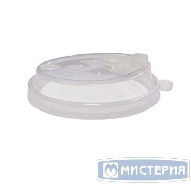 Крышка для стаканов, для холодного и горячего, d 80 мм, прозрачная