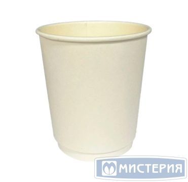 Стакан бумажный 250 мл 2 сл., d80 мм, бел., карт., 20 шт/упак 500 шт/кор РОССИЯ 01-125004-020/500/15