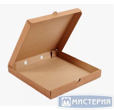 Коробка для пиццы 330х230х40 мм, крафт, микрогофрокарт.Т-21/Т-11 Е, 50 шт/кор 50 шт/упак РОССИЯ