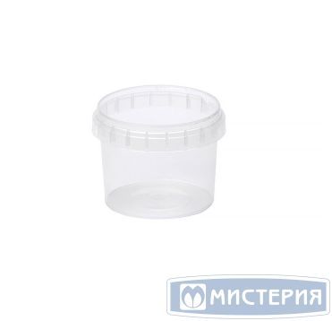 Контейнер для пресервов/мёда 120мл, "банка" d=69мм, h=52мм, полупрозрачный, контрольный замок, ПП