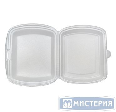 Ланчбокс 1-секции внешн.250х207х61мм, внутр. 247х180х57 мм, белый