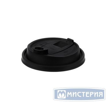 Крышка для стакана d90 мм с питейником тип Е, черн., ПП, 800 шт/кор 800 шт/упак РОССИЯ 3014Ч