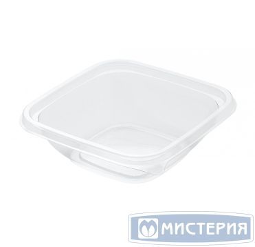 Контейнер 250 мл 1-секц. 124,5х124,5х38,4 мм, без крышки, прозр., ПЭТ, 50 шт/упак "Upax-Unity" 1 000 шт/кор РОССИЯ С-12/12-250 прозр.