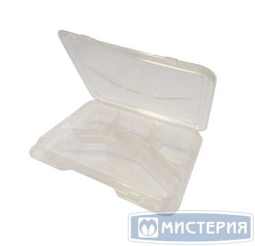Контейнер прямоугольный, 210х278х78мм, 4-секц., прозрачная, ПС