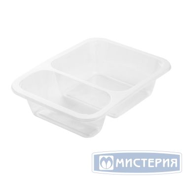 Контейнер под запайку 615 мл, 1-секц. 187х137х36 мм, прозр., ПП, 40 шт/упак "Upax-Unity" 480 шт/кор РОССИЯ 187_137_36 мм прозр.фреш