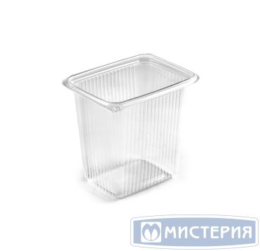 Контейнер 500 мл 1-секц. 108х82х98 мм, серия 108, без крышки, прозр., ПП, 100 шт/упак "Южуралпак" 1 000 шт/кор РОССИЯ КР12-500L