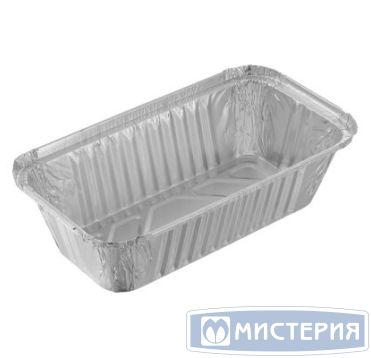 Форма алюминиевая 1-секц. 685 мл 201х118х45 мм, без крышки, алюм., 50 шт/упак "Горница" 900 шт/кор РОССИЯ 402-728