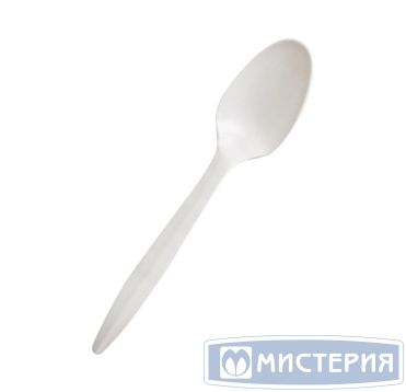 Ложка одноразовая 140 мм, бел., кукурузный крахмал, 6 шт/упак "GREEN MYSTERY" 480 шт/кор РОССИЯ 4037Б