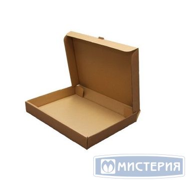 Коробка для пиццы 330х330х40 мм, крафт, микрогофрокарт.Т-21/Т-11 Е, 50 шт/кор 50 шт/упак РОССИЯ
