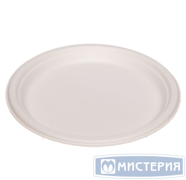 Тарелка одноразовая мелкая d180 мм, бел., целл., 50 шт/упак 600 шт/кор РОССИЯ