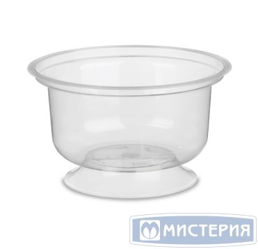 Креманка на ножке 200 мл d90хh65 мм, без крышки, прозр., ПС, 16 шт/упак "Aerosnab" 192 шт/кор РОССИЯ 1005П