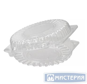 Упаковка для торта [неразъем.] d230хh64[d210хh53] мм, прозр., ПС, 240 шт/кор "Протэк" РОССИЯ ИП-52Н/Ш "А"  / ИП-52Н "А"