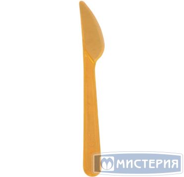 Нож одноразовый Кристалл 180 мм, оранж., ПС, 50 шт/упак "МИСТЕРИЯ" 1 200 шт/кор РОССИЯ 145206