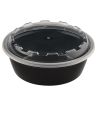 Контейнер 530 мл, круглый, чёрный