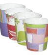 Стакан бумажный 250 мл 1 сл., d80 мм, диз. в ассорт., карт., 6 шт/упак "Buffet" 360 шт/кор РОССИЯ
